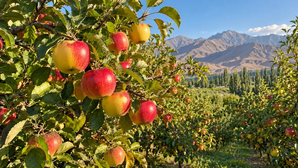 نمایی از کشت باغات