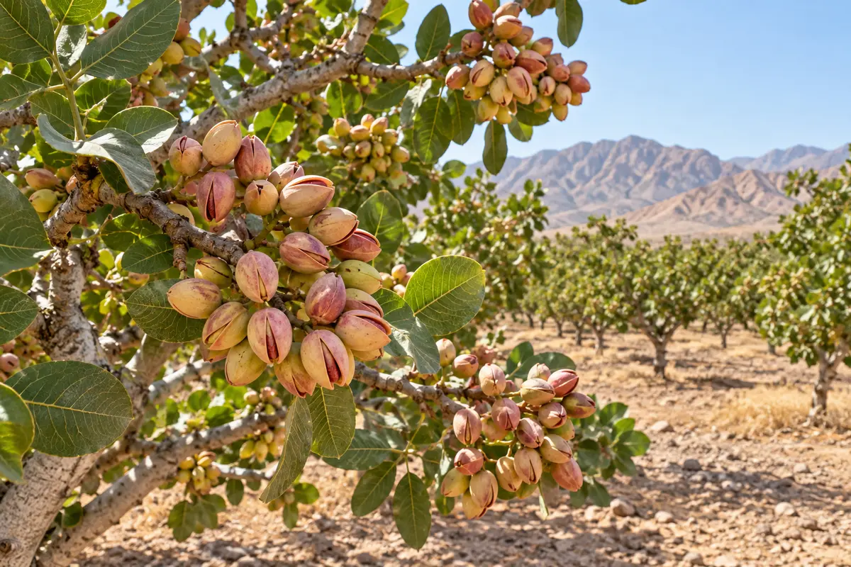 نمایی از کشت پسته