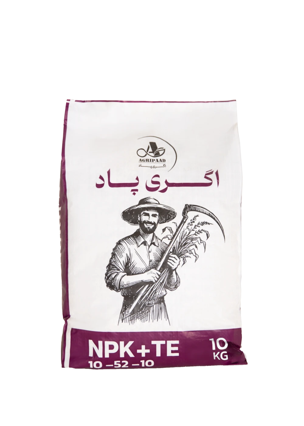 روی بسته NPK 10-52-10 + TE اگریپاد؛ ۱۰ کیلوگرم