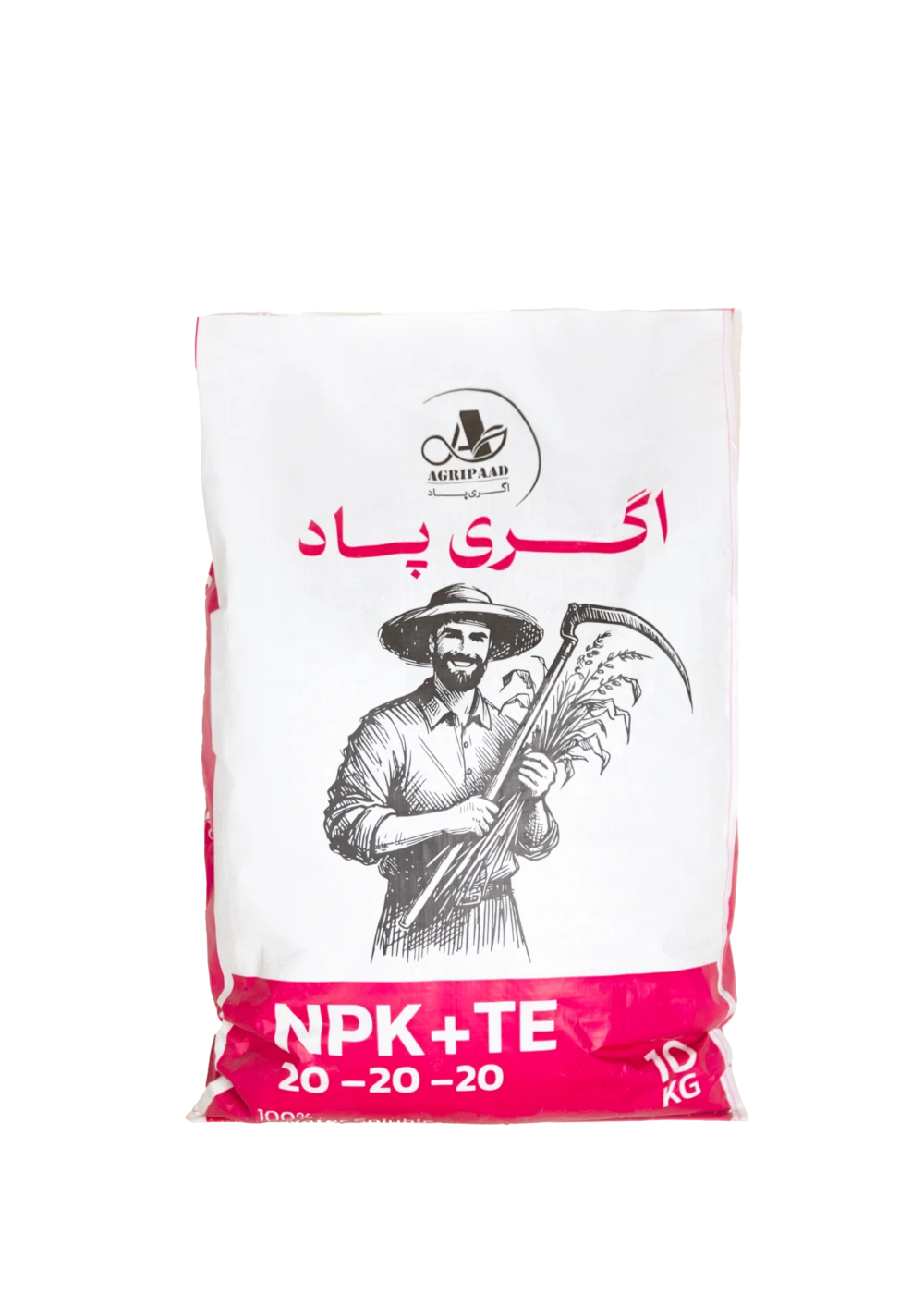 روی بسته NPK 20-20-20 + TE اگریپاد؛ ۱۰ کیلوگرم
